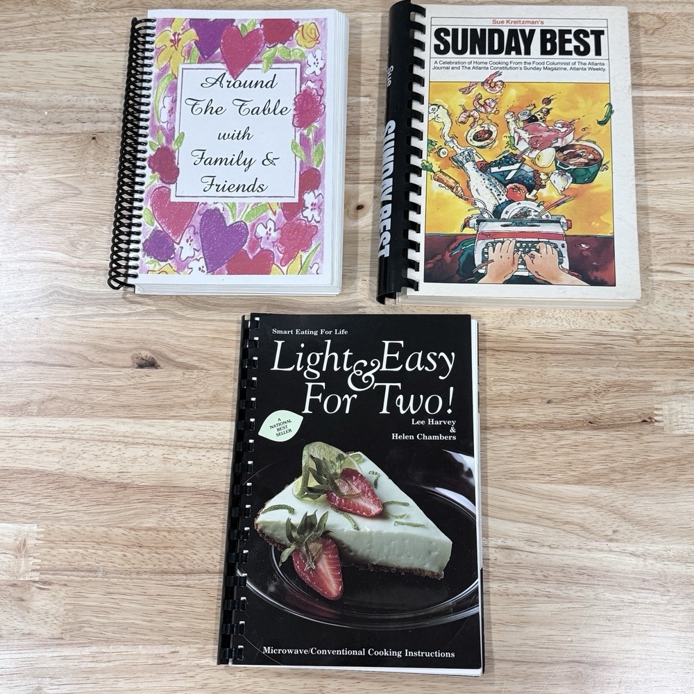 Vintage Southern Cooking Cookbooks Lot of 3 Recipes Classic Home Cooking